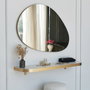 Hanah Home Espejo Dorado 90x60 cm